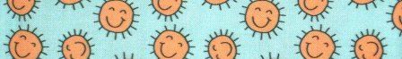 Smiley Sunshine Turquoise dog collar #2