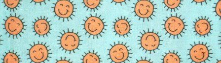Smiley Sunshine Turquoise dog collar #3