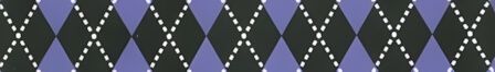 Argyle Purple dog collar #2