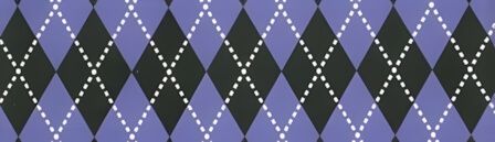 Argyle Purple dog collar #3