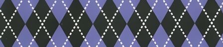 Argyle Purple dog collar