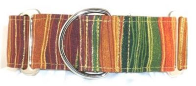 Autumn Stripes dog collar #1