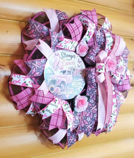 Stronger Than Cancer Wreath #3