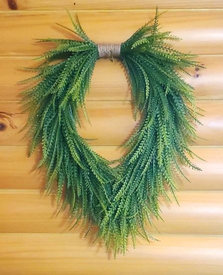 Bead Grass Wreath with Optional Bow