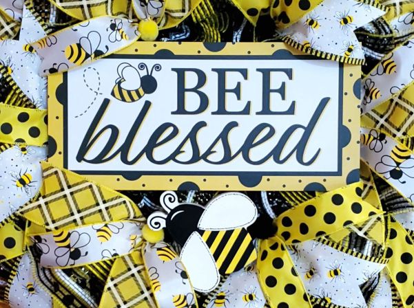 Bee Blessed BumbleBee Wreath #4