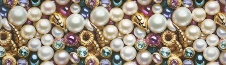 Bling Pearls Gemstones dog collar #3