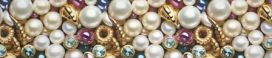 Bling Pearls Gemstones dog collar