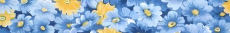 Botanical Blue dog collar #2