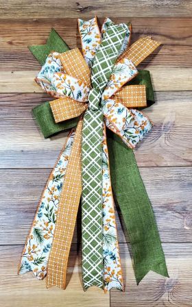 Bead Grass Wreath with Optional Bow #14