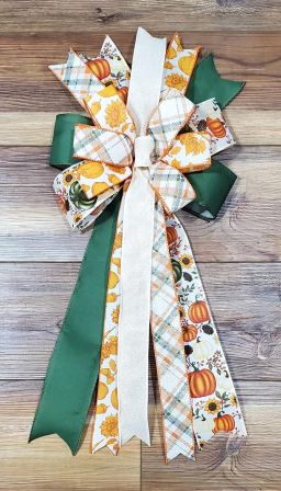 Bead Grass Wreath with Optional Bow #17