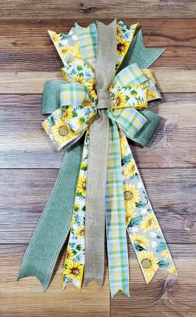Bead Grass Wreath with Optional Bow #22
