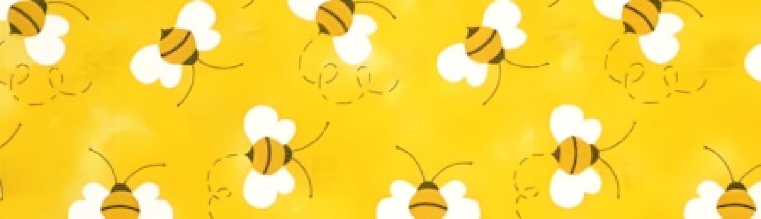 Bumble Bees Yellow dog collar #3