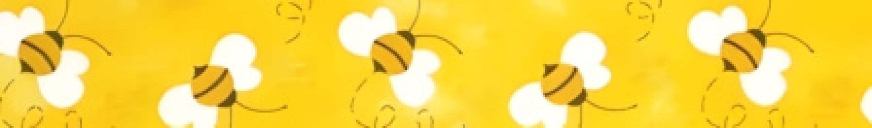 Bumble Bees Yellow dog collar #2