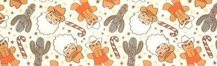 Cowboy Christmas dog collar #3