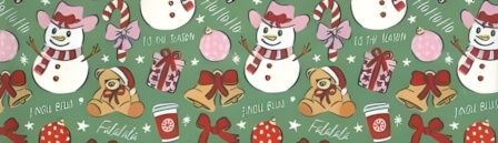 Cowboy Snowman dog collar #3