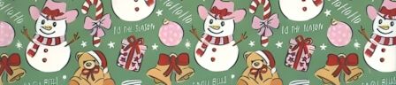 Cowboy Snowman dog collar