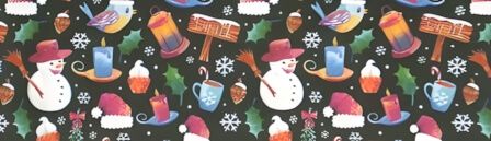 Cozy Winter dog collar #3