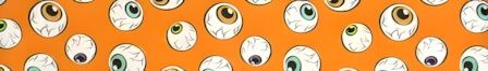 Crazy Eyes Orange dog collar #2