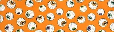 Crazy Eyes Orange dog collar #3