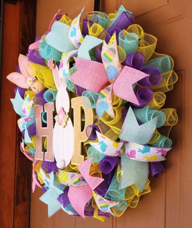 Easter Bunny Hop Wreath #2