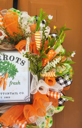 Easter Carrots Wreath #2