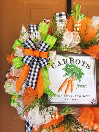 Easter Carrots Wreath #3