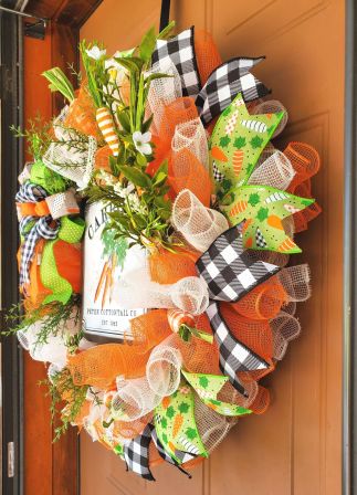 Easter Carrots Wreath #4