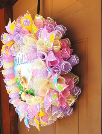 Welcome Bunnies Wreath #4
