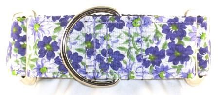 Flower Patch Purple dog collar