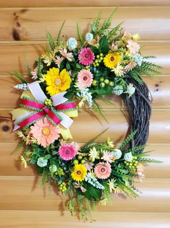 Gerber Daisies Wreath