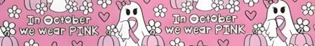 Ghosts and Pink Ribbons dog collar #2