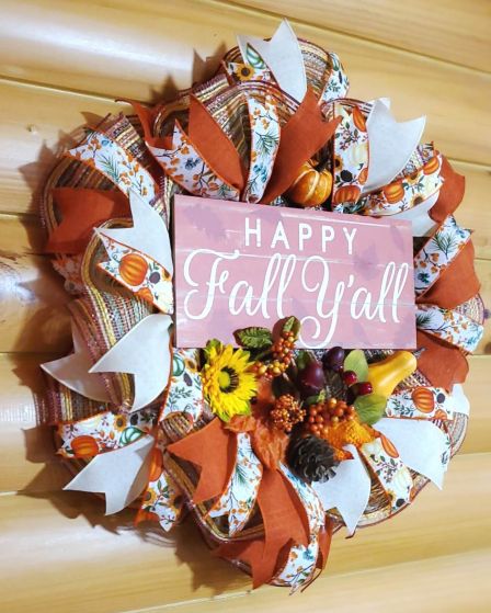 Happy Fall Yall Wreath #3