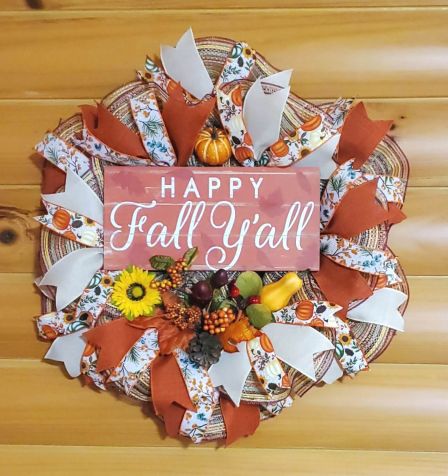 Happy Fall Yall Wreath