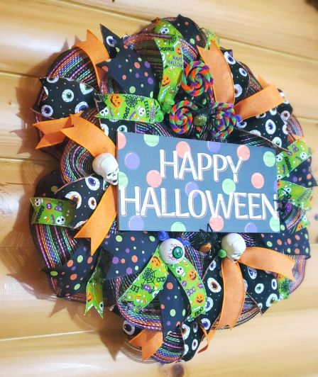Happy Halloween Wreath #3