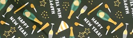 Happy New Year Celebration dog collar #5