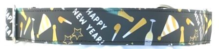 Happy New Year Celebration dog collar #3