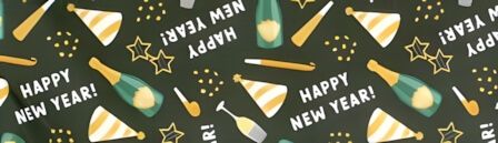 Happy New Year Celebration dog collar #6