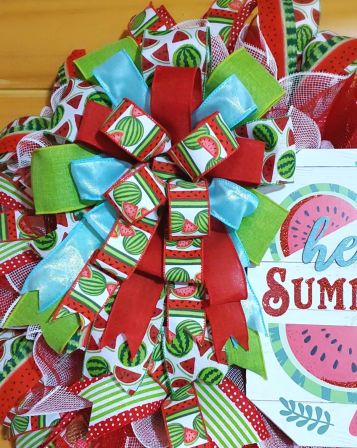 Hello Summer Watermelon Wreath #6
