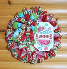 Hello Summer Watermelon Wreath