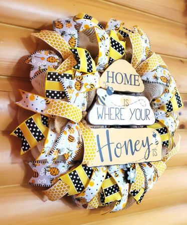Home Is Where Your Honey Is Wreath #3