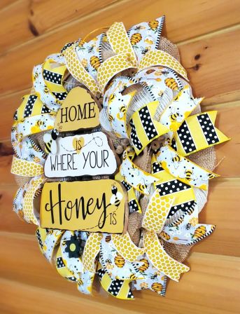 Home Is Where Your Honey Is Wreath #2