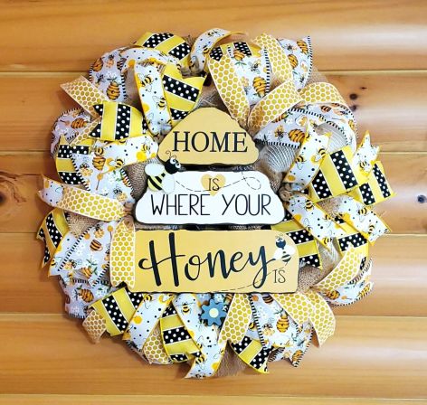 Home Is Where Your Honey Is Wreath