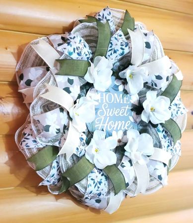 Home Sweet Home Magnolia Wreath #3