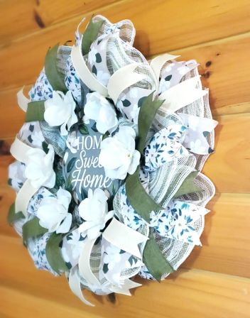 Home Sweet Home Magnolia Wreath #2