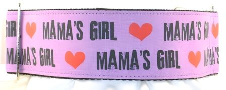 Mamas Girl Purple dog collar #3