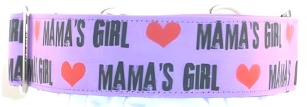 Mamas Girl Purple dog collar