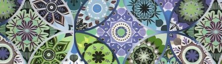 Moroccan Bazaar Purple dog collar #5