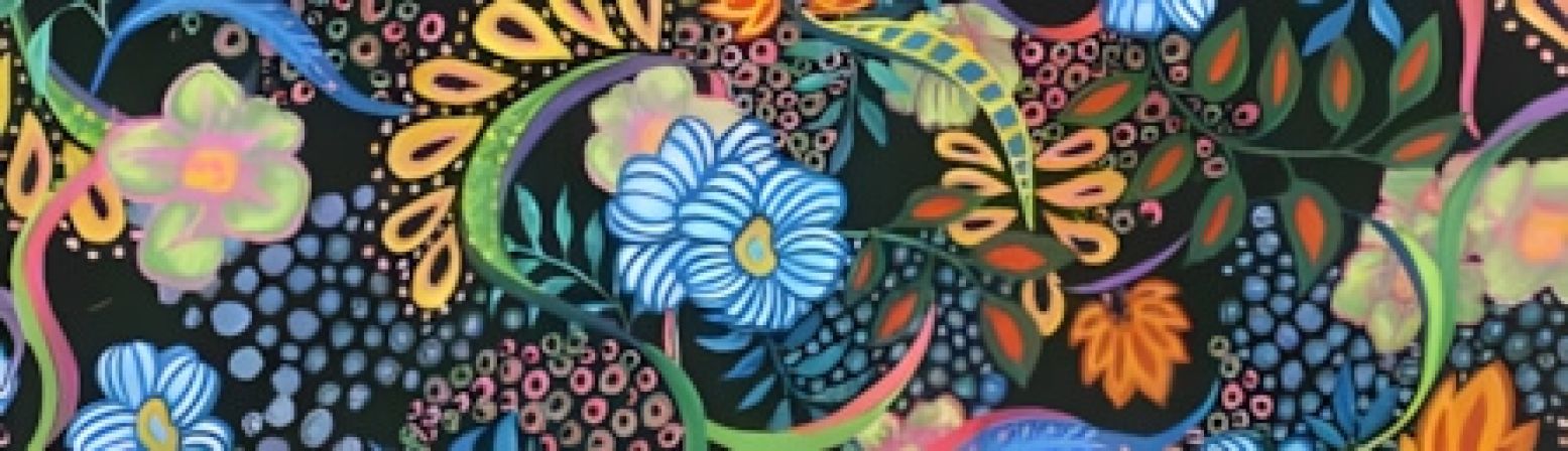 Night Bloom dog collar #3