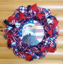 Patriotic Eagle Wreath