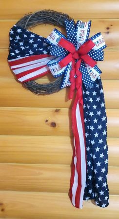 Patriotic Flag Wreath
